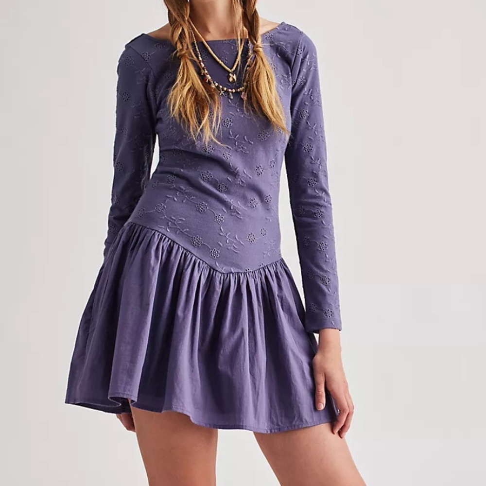 Free People Surely Mini In Heron. NWT! Sz L